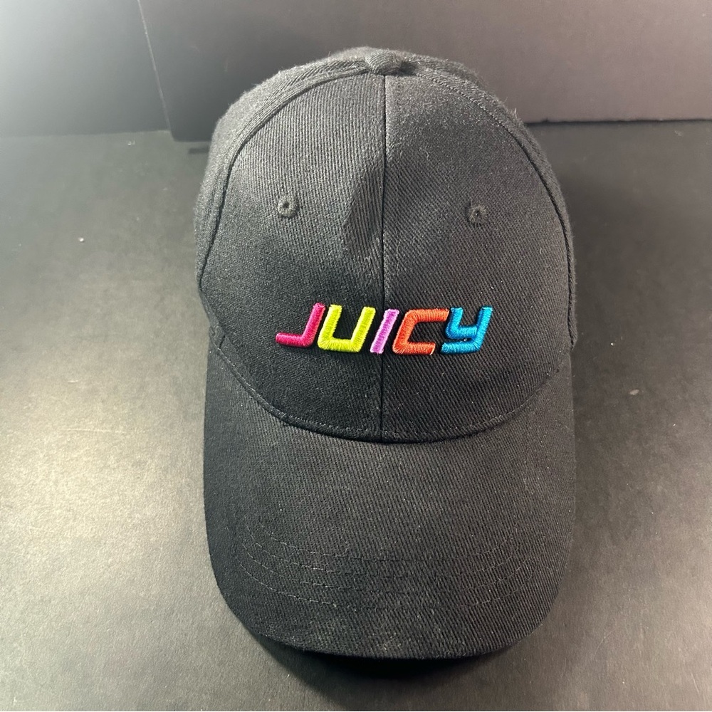 Juicy Couture Colourful Embroidered Adjustable Hat Dad Cap Y2K
